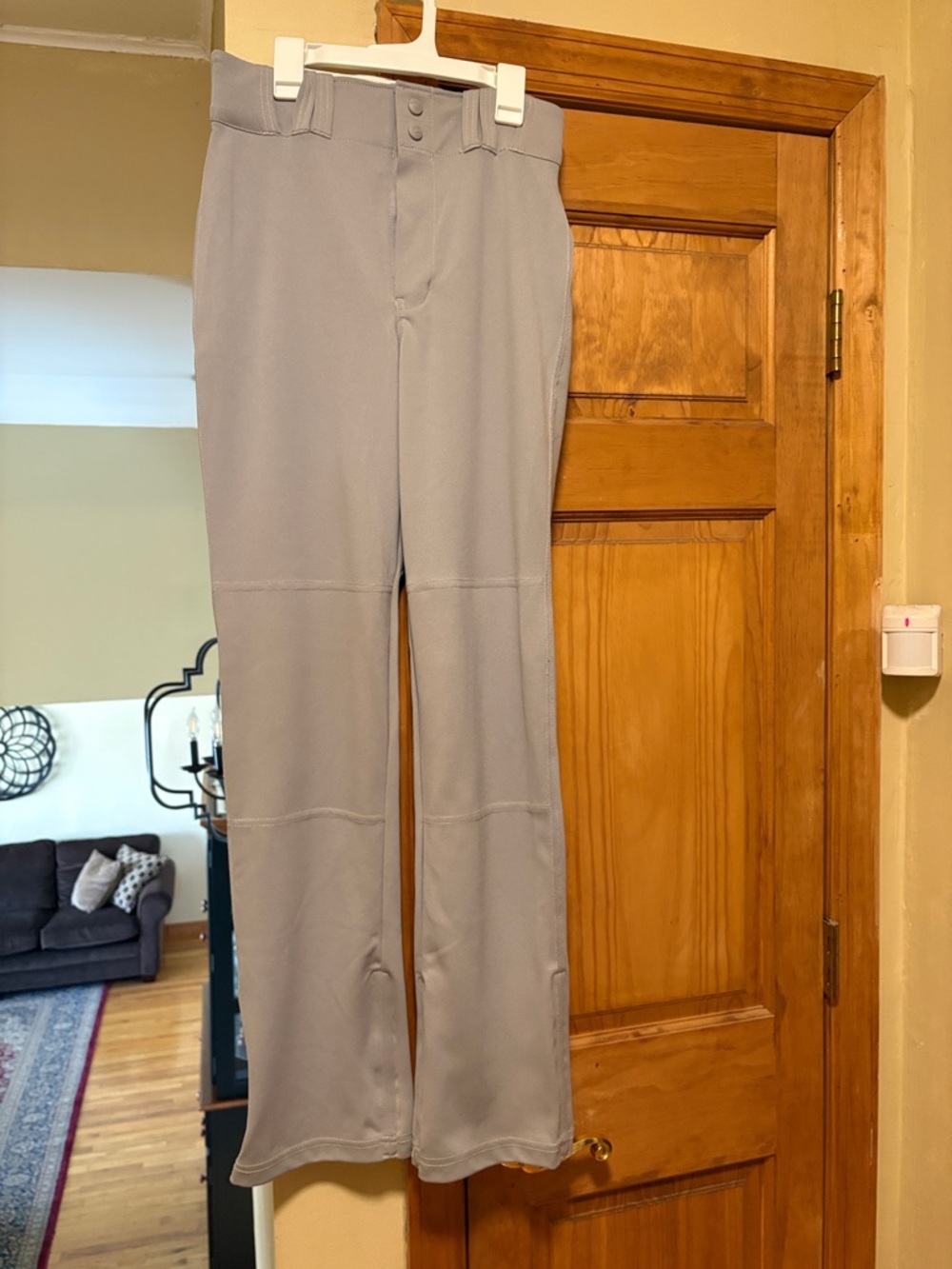 Boys Light Gray Performance Baseball Pants